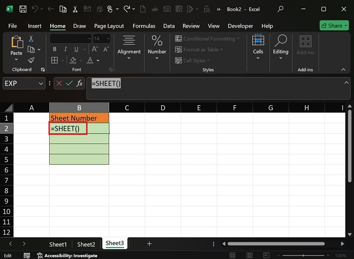 Extracting Sheet Number using Sheet() Function1