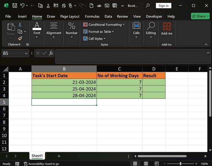 How to use WORKDAY.INTL Function in Excel1