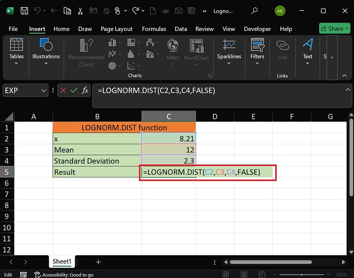 LOGNORM.DIST Function2