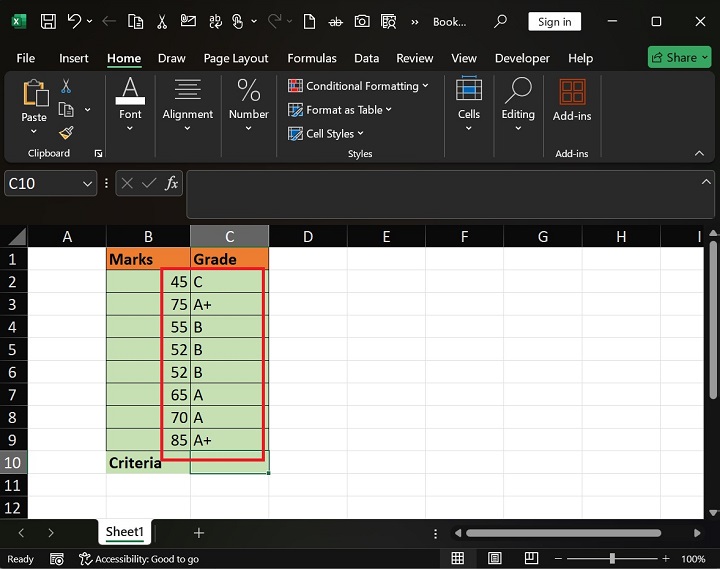 MAXIFS Function in Excel