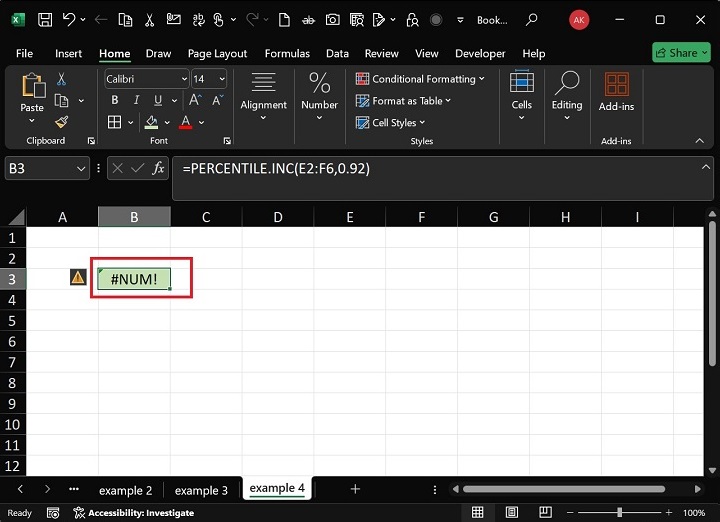 PERCENTILE.INC Function8