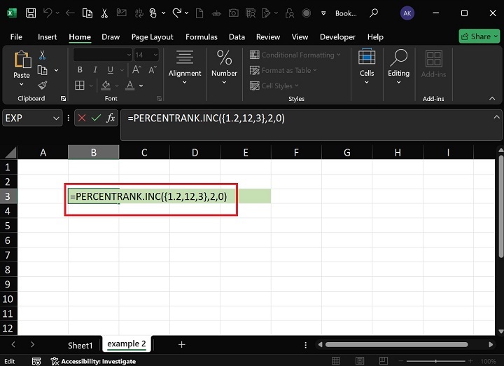 PERCENTRANK.INC Function2