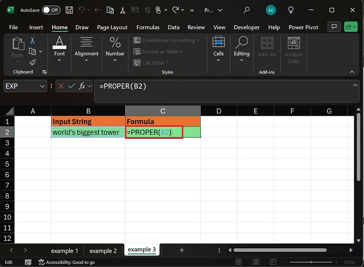 PROPER Function Transform First Character1