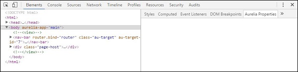 Aurelia Debugging Console
