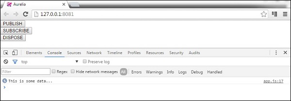 Aurelia Event Aggregator Example