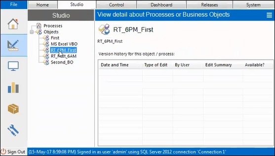 Blueprism Business Object Details
