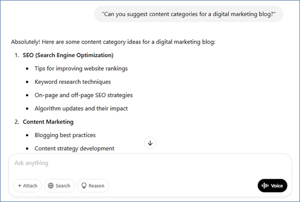Identify Content Categories
