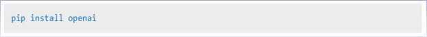 PIP install OpenAI's