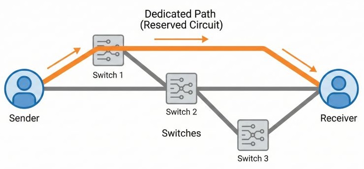 Circuit Switching Full Process Flow Diagram