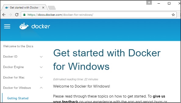 Docker for Windows