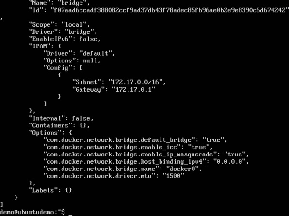 Inspecting Docker Network