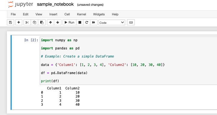 Open and Edit the Notebook