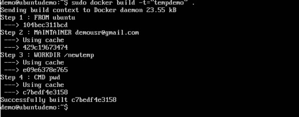Workdir Build Command