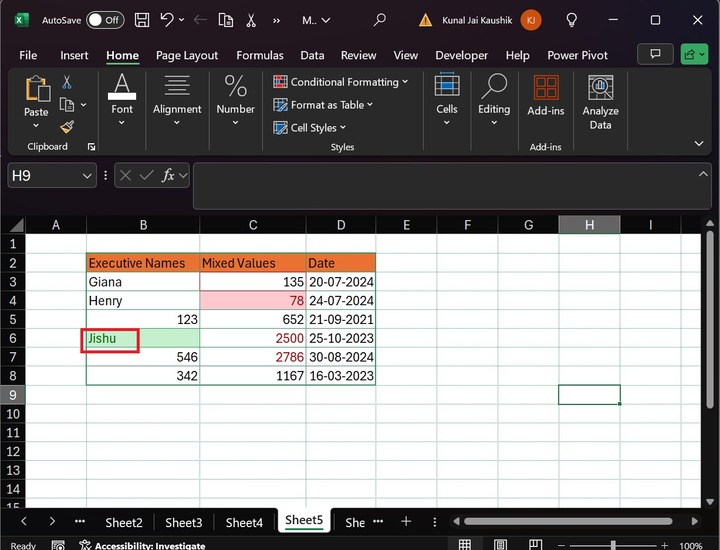 Cell Rules in Excel 14