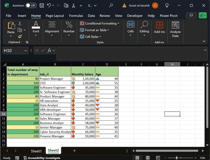 Clear Rules from Selected Cells