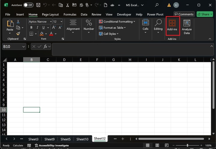 Find Popular Excel Add-ins