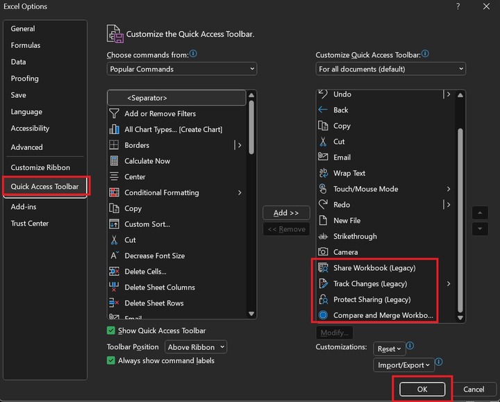 Share Workbook Legacy Feature 1