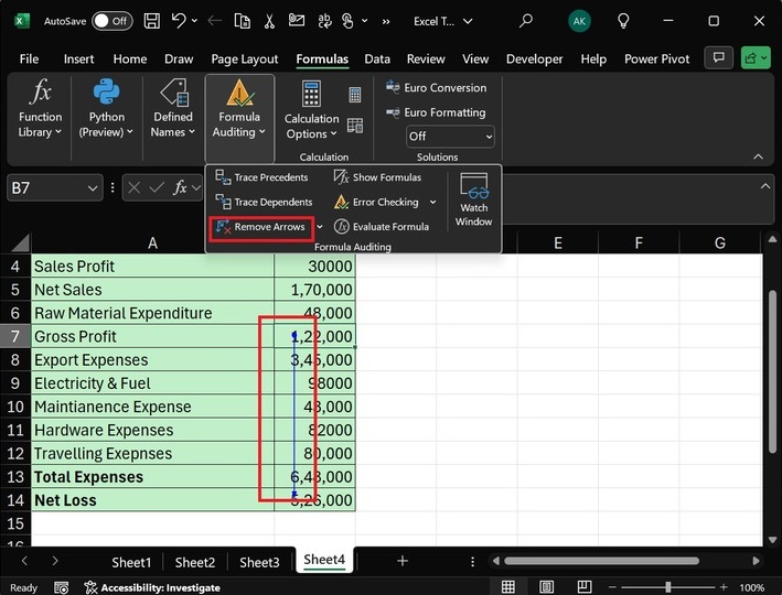Trace Precedents and Trace Dependents 5