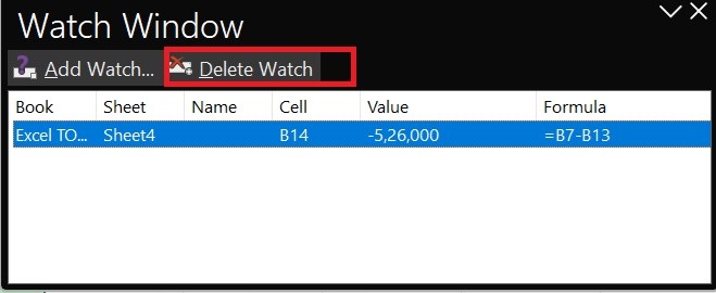 Watch Window Auditing Tool 4