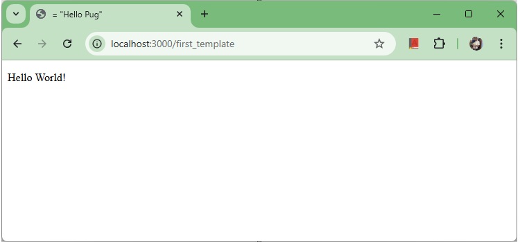 First Template of PUG