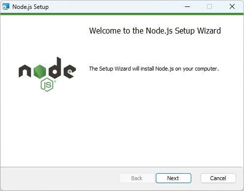 Nodejs Setup Wizard