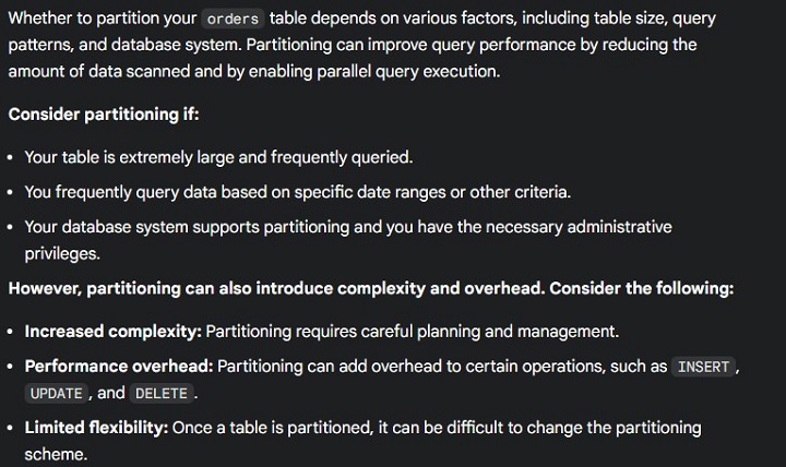 Partitioning Strategy