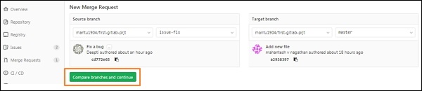 GitLab Merge Request