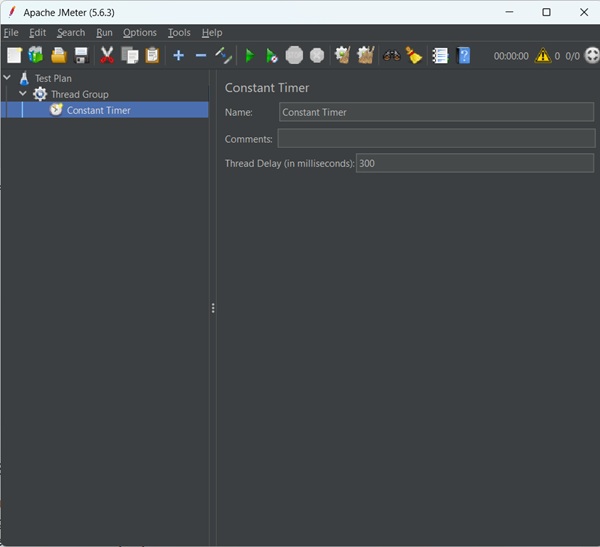 Constant Timer Panel