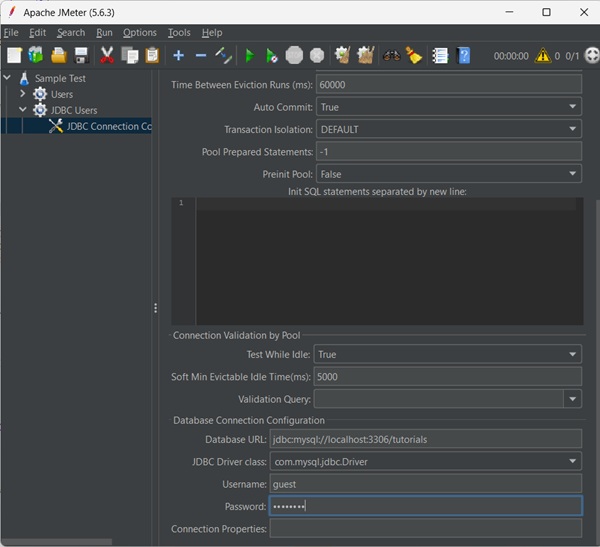 JDBC Configuration Pool
