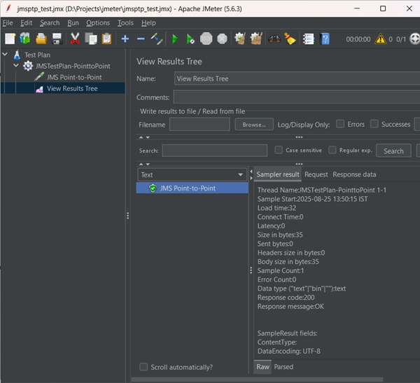 JMS PTP Test Output1