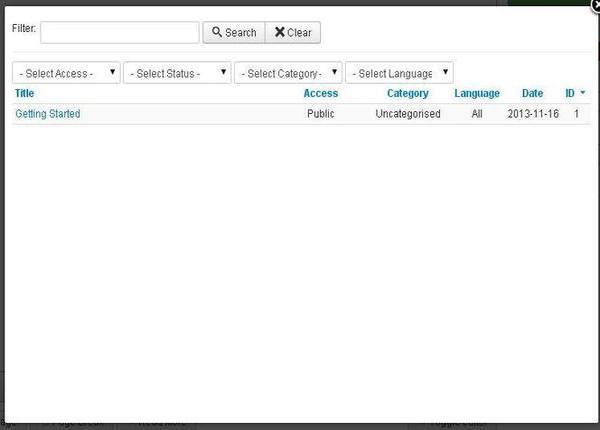 joomla Adding Content