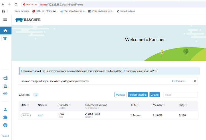 Add Clusters to Rancher