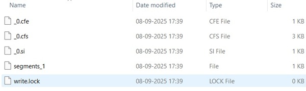 Lucene Index Directory