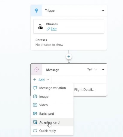 Integrating the Adaptive Card in Copilot Studio