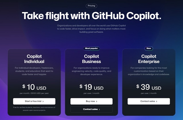 How to Access GitHub Copilot pricing