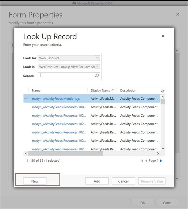 Form Programming Add Form Library New