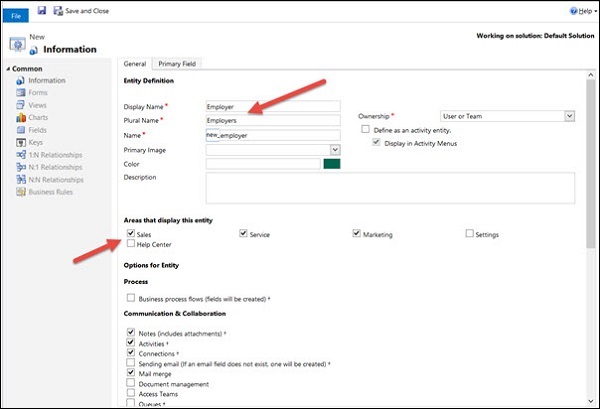 Mscrm Create Entity Step 5