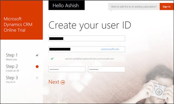 Mscrm Online Registration Step 3