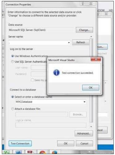 Add New Model Test Connection