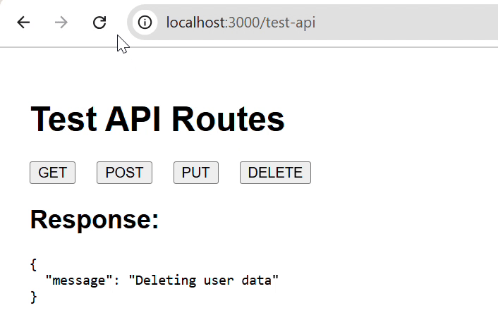 Next.js API Routes HTTP Methods