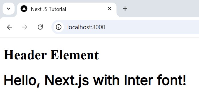 Google Fonts in Next js
