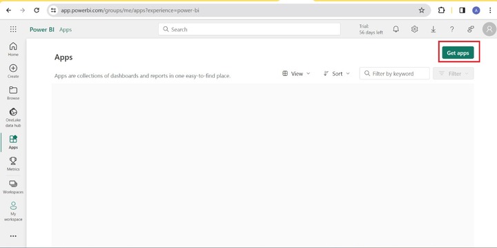 Apps Power BI Service