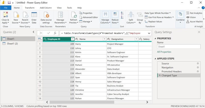 Conduct Right Outer Join in Power BI 5