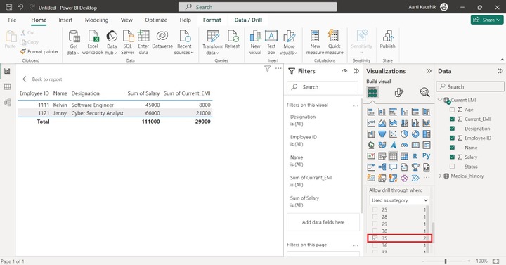 Create a Table in Power BI 8