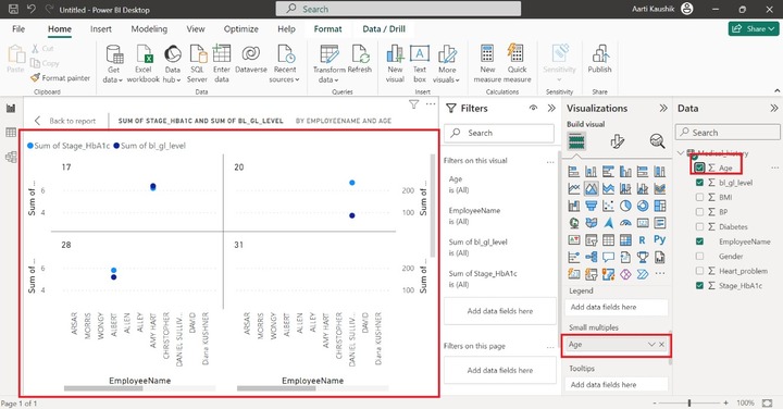 Create an Area Chart in BI Desktop 3