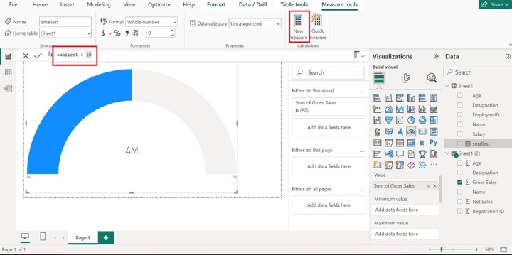 Creating a Radial Gauge Chart in Power BI 3
