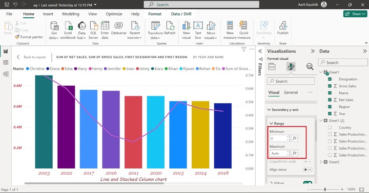 Customize Line and Stacked Column Chart 6