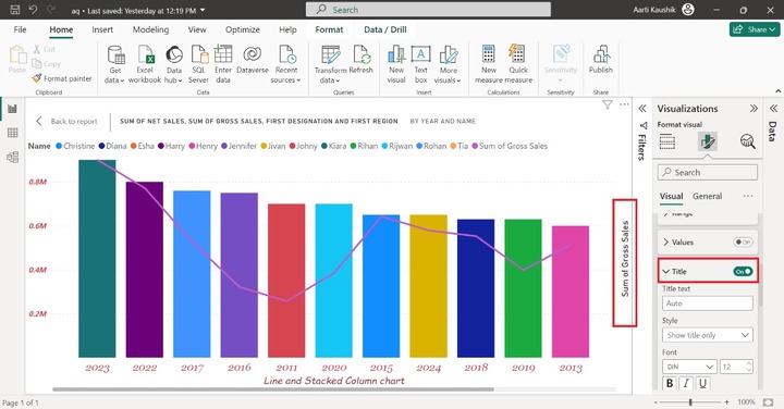 Customize Line and Stacked Column Chart 8