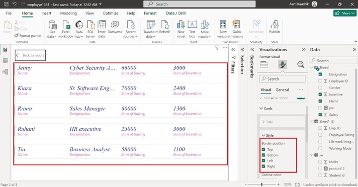 Customize Multi-row Card 2