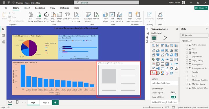 Develop a Stunning HR Dashboard 12